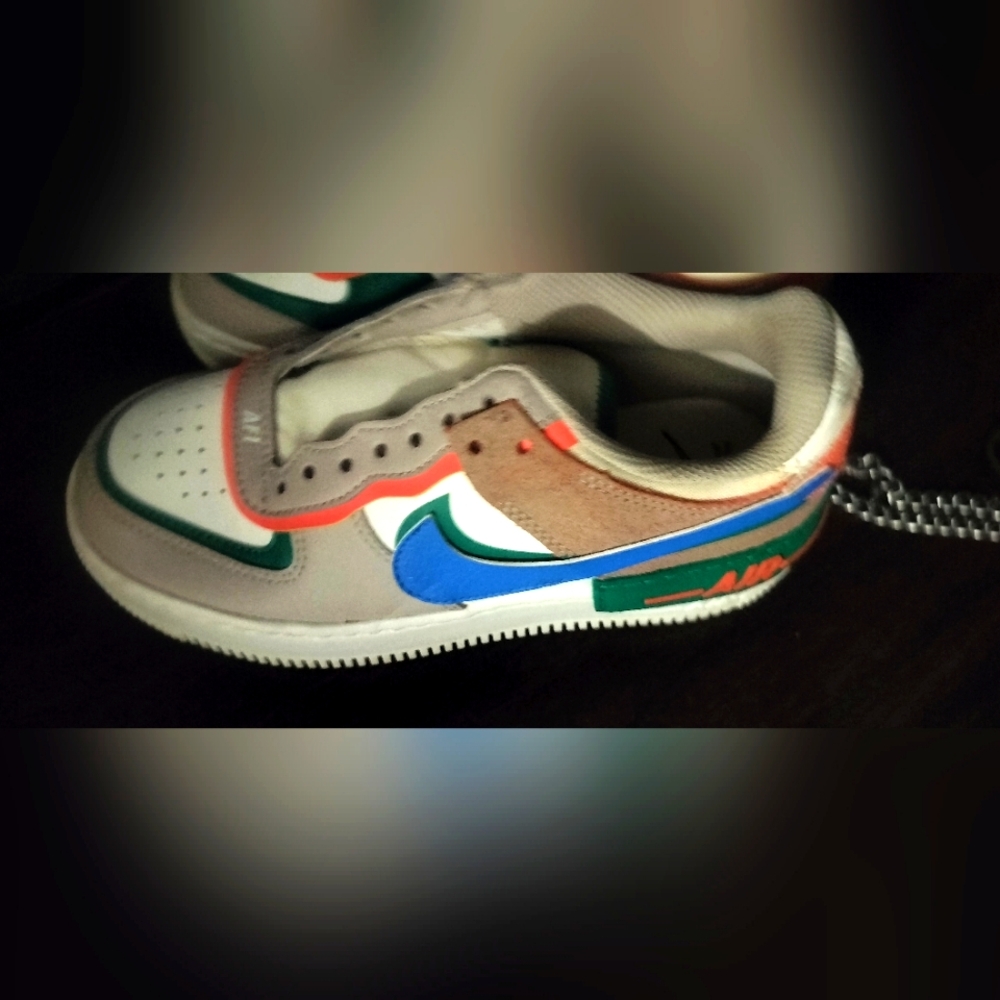 Nike Air Force 1 Low ShadowSail Signal Blue Green 5.5